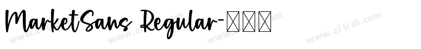 MarketSans Regular字体转换